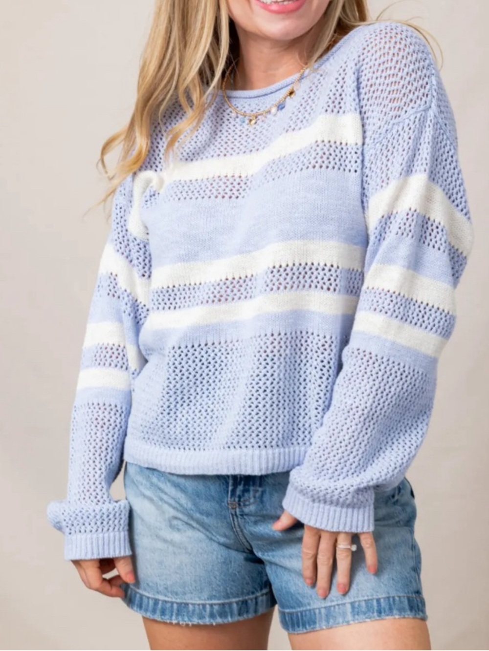 NWT Sanctuary Sporty Open Knit Sweater